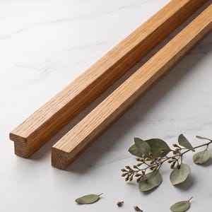 Extra Long Cabinet Handle, Large Solid Wood Pull, Long Furniture Handle, Architectural Hardware