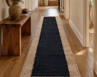 Handmade Hemp Jute Rug, Natural Fibre Area Rug, Farmhouse Rug, Boho Living Room Rug, Bedroom Rug Rustic Natural Eco Friendly Rug Traditional