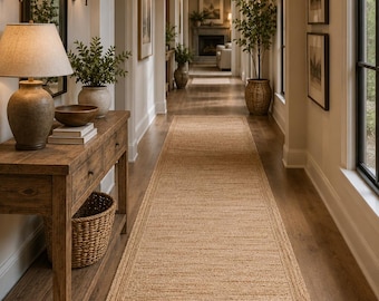 Natural Jute Rug Jute Braided Rug Jute Area Rug Bohemian Jute Rug, Rectangle Jute Rug, Custom size jute rug, Square Jute rug Large Area Jute
