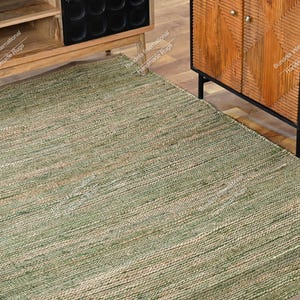 6x9,8x10ft green and Natural Hemp Jute Rungs-Extra Large Jute Rugs Jute Rugs ,checkerboard jute Rug, Large Area Hemp Rug For Hallway Rug