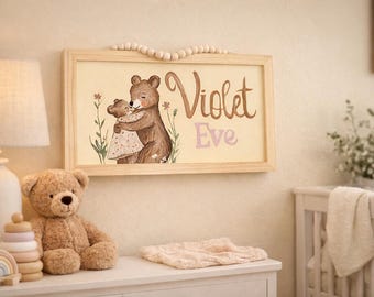 Custom nursery name wall art