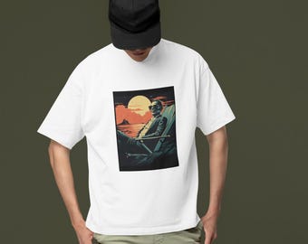 Scenic Seaside Graphic Tee: Relaxing Coastal T-Shirt