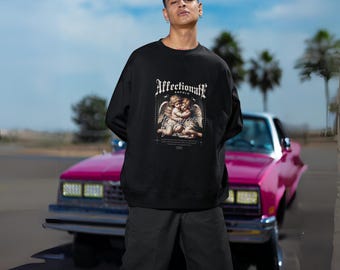 Hugging Baby Angels Sweatshirt: Heartwarming Unisex Design