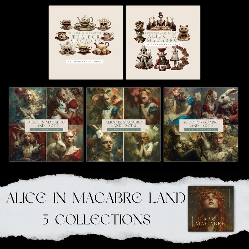 Alice in Macabre Land Complete Collection • 5 Gothic Wonderland Digital ...