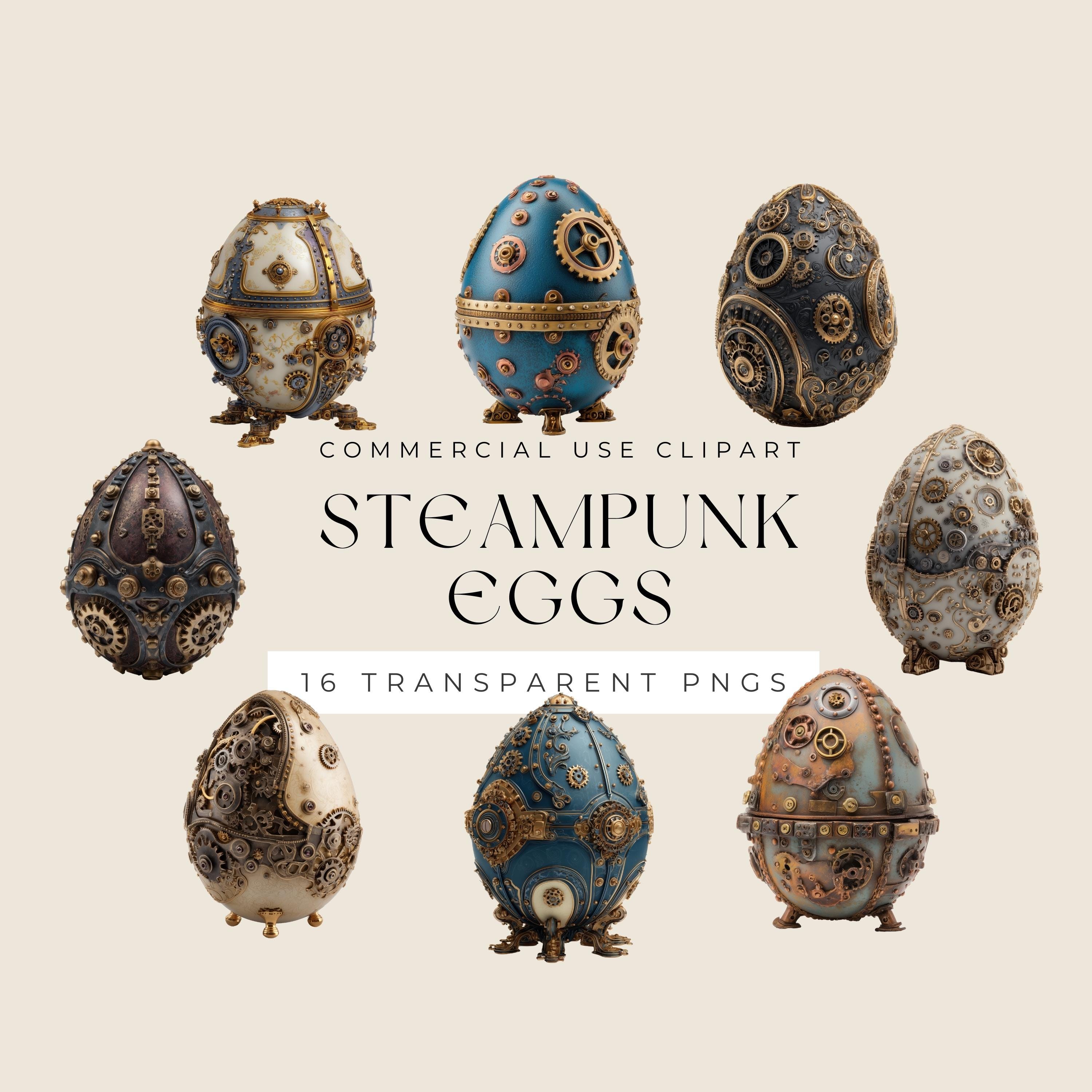 Steampunk Eggs Clipart | Mechanical Egg PNG | 16 Transparent Pngs ...