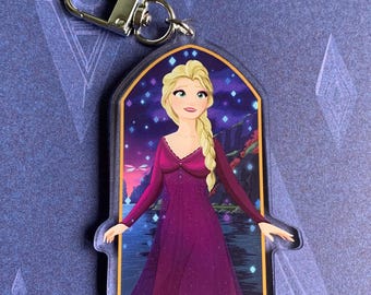 Llavero de Elsa - Llavero acrílico de Frozen / Regalo