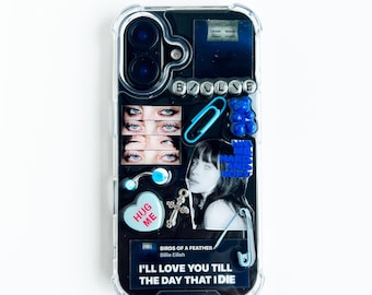 Billie Eilish Collage Custom Album Cover Lyrics Resin Phone Case