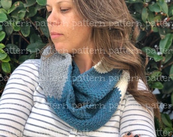 PATTERN Navigator Infinity Scarf Crochet PATTERN