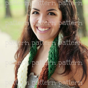 PATTERN Not Your Granny's Braided Cowl Scarf Crochet PATTERN image 1