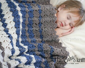 PATTERN Diamond Thatch Throw Crochet PATTERN