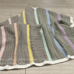 PATTERN Let's Strip! crochet-along throw PATTERN by ShopKimberlie