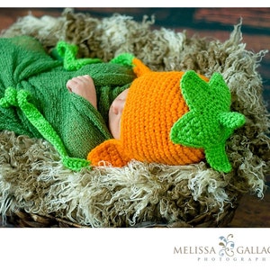PumpkinTop Earflap Crochet Hat Child image 3