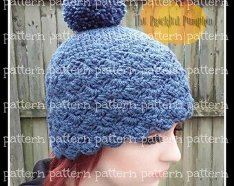 PATTERN Diamond Thatch Beanie Crochet PATTERN