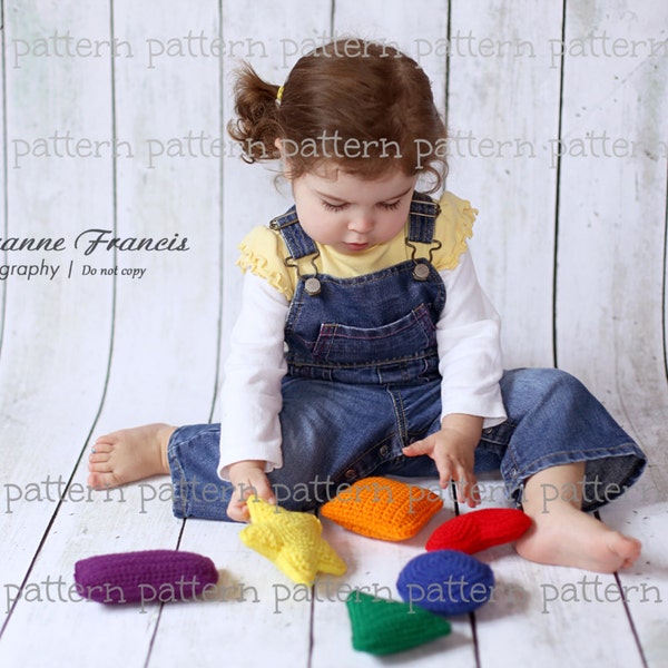 PATTERN Shapes & Colors Learning Playset Crochet PATTERN