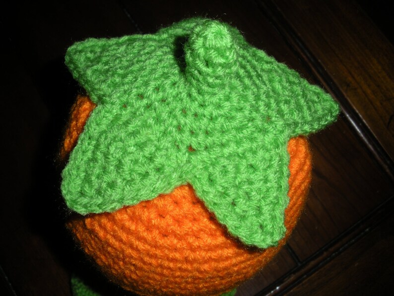 PumpkinTop Earflap Crochet Hat Child image 5