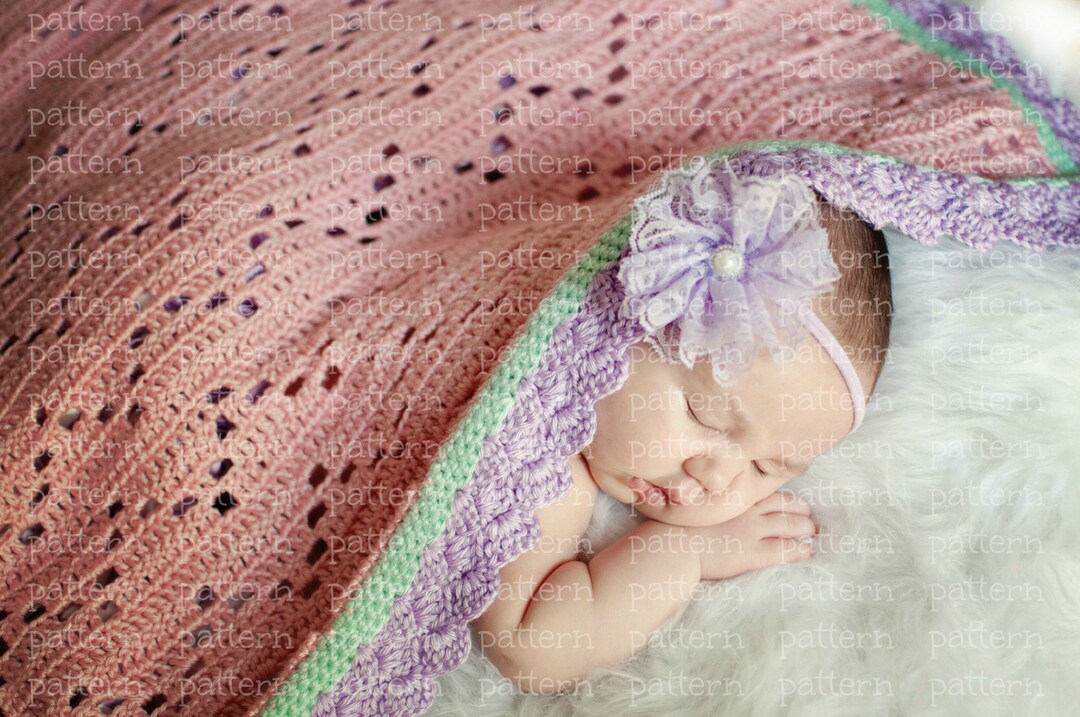 MODELLO Chevron Filet Copertina per neonati MODELLO Italia