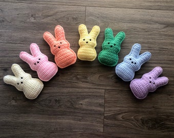 Crochet Bunny Peep Peeps Easter Gift Handmade