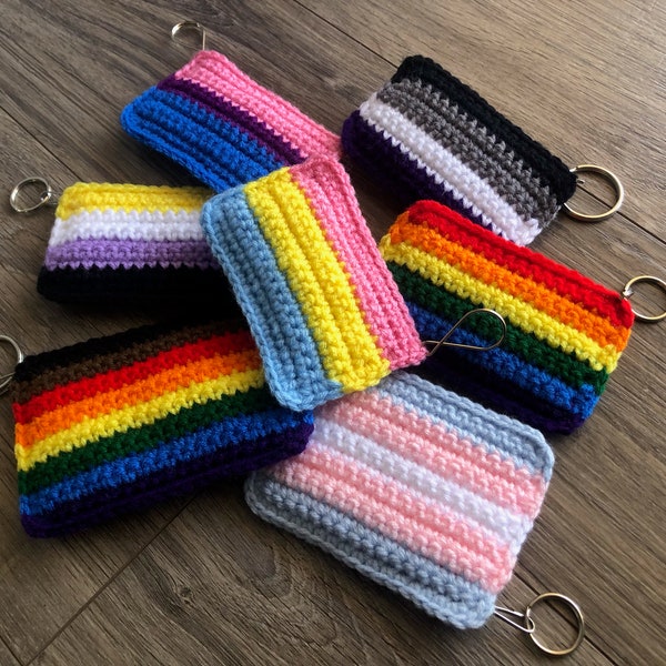 LGBTQ-PRIDE keychains handmade crochet