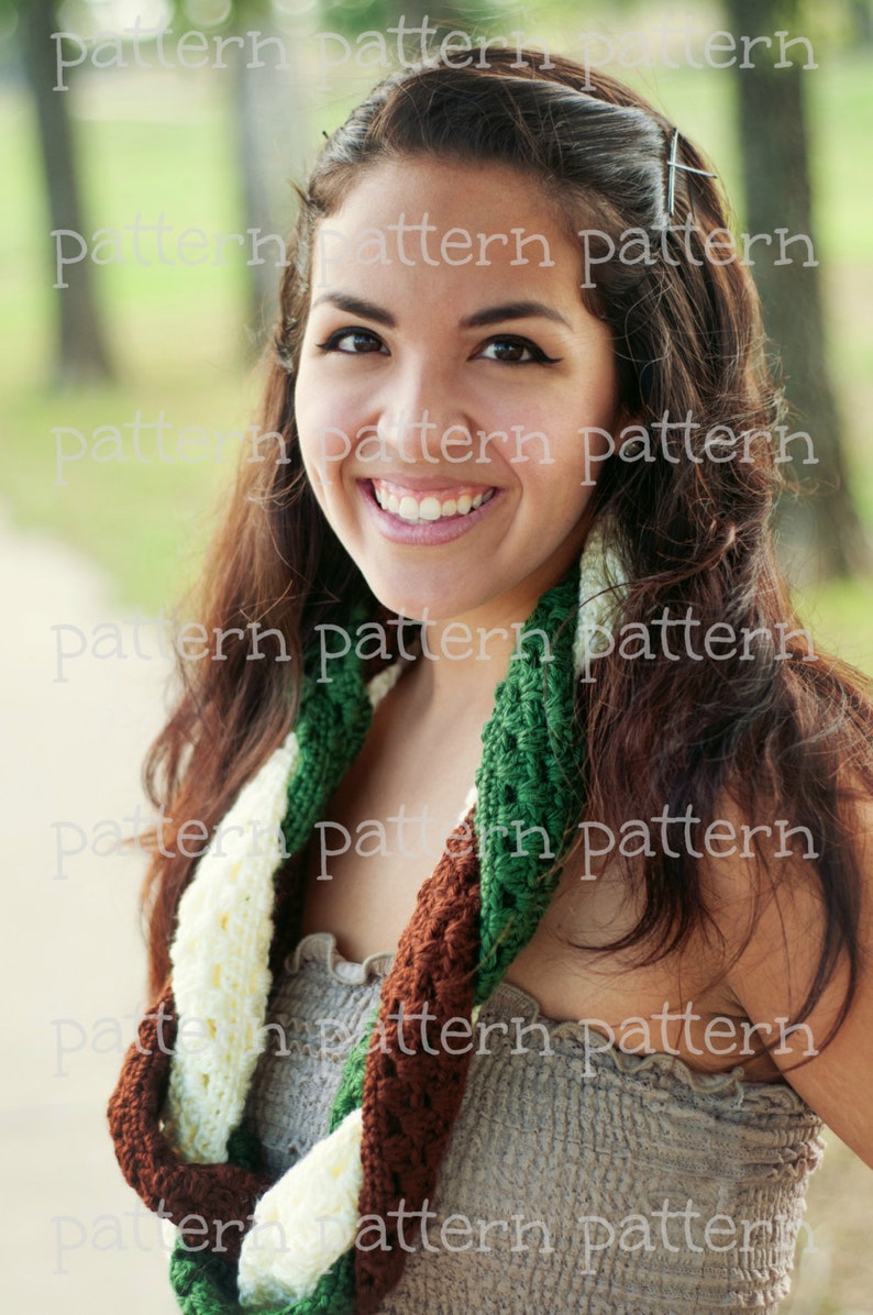 PATTERN Not Your Granny's Braided Cowl Scarf Crochet PATTERN image 1