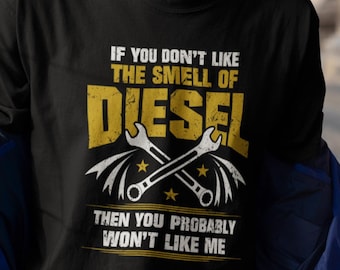 Funny Diesel Mechanic Shirt – Vintage Crossed Wrenches Garage Worker Tee