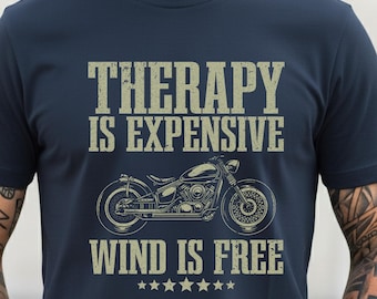 Vintage Motorcycle Tee – Humorous Biker Quote, Comfortable Rider Fit