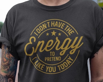 Sarcastic Introvert Gildan T-Shirt – Funny Humor Tee for Professionals