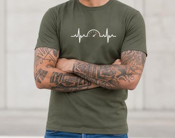 Car Heartbeat Shirt, Speedometer Graphic Tee for Car Lovers and Mechanics