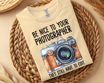 Funny Photographer T-Shirt, Camera Graphic Tee, Gift for Content Creators