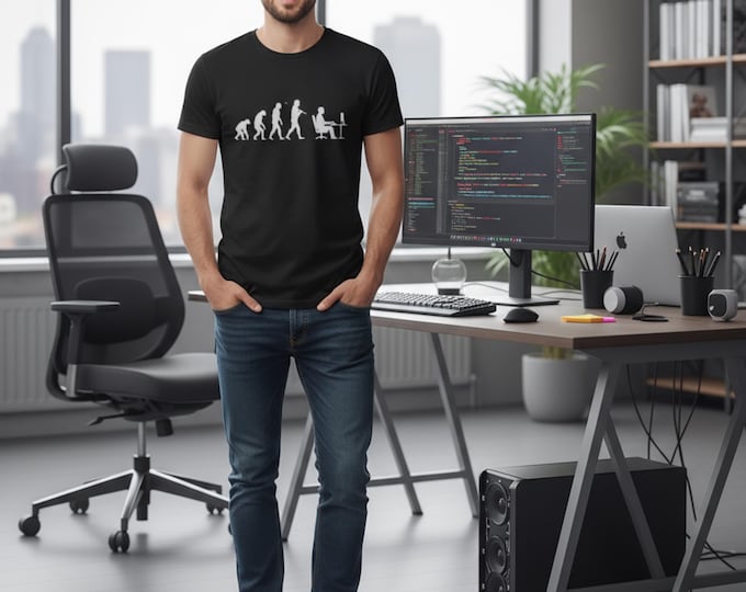 Featured listing image: Evolution Graphic T-Shirt | Funny Nerd Science Tee