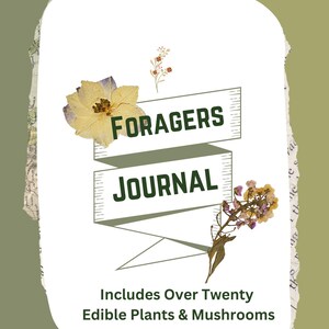 Forager&#39;s Journal Paket: Wilde Essbare Pflanzen & Pilze (PDF Download A4 Editionen, Vollfarbe/Skizze)