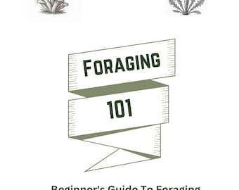 Foraging Journal & Learning Guide: Wild Edible Plants and Mushrooms (Printable 81-Page Companion)