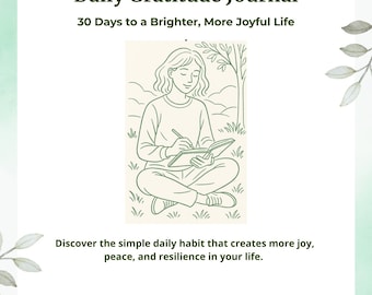 30-Day Gratitude Journal Printable: Guided Mindfulness & Reflection (PDF Download