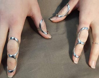 EDS Arthritis Ring, Fingerschienen-Stützring, Silbergelenkstabilisatorring für hypermobile Finger, Schwanenhalsring