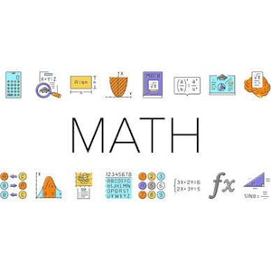Math Education Icons: Colorful Clipart for Teachers (Digital Download