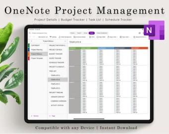 OneNote Project Planner | Digital Task Tracker (Digital Download)