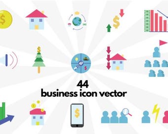 Business Icon Set: Vector Line Icons for Planners & Flyers