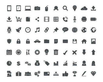 Zakelijke Icons Vector Set: bedrijfsgraphics, opstartpresentatie (AI EPS JPG-bundel)