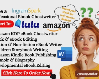 Custom Book Ghostwriting Service (Any Genre) | Ebook + FREE Cover | Paperback Format Add-On