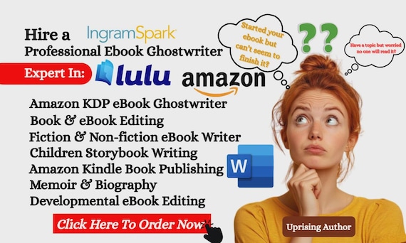 Custom Book Ghostwriting Service (Any Genre) | Ebook + FREE Cover | Paperback Format Add-On