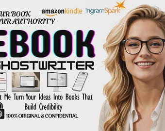 Veröffentlichungsreife Buch Paket: Ghostwriter + GRATIS Cover + KDP Formatierung (Fiction/Sachbücher)