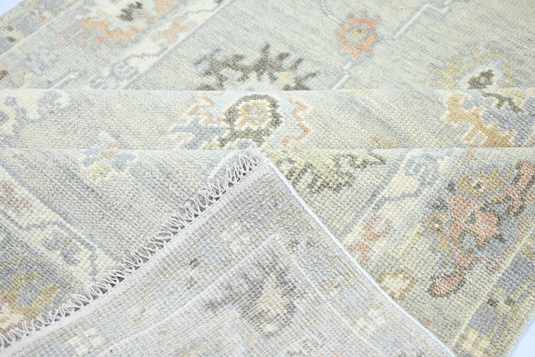 Coins Area Rug 4x6 Ft Pastel Oushak Rug, Hand-knotted Wool Area Rug, Coin Color - Etsy