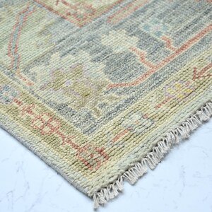 10x14 Ft Traditional Hand Knotted Turkish Rug, Aqua Gray Extra Large ...