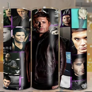Supernatural Dean Winchester Tumbler Wrap Sublimation Design (PNG Digital File)