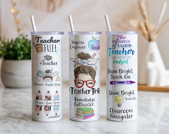 Teacher Tribe 20oz Tumbler Wrap PNG | Teacher Appreciation Sublimation Design | Classroom Digital Download