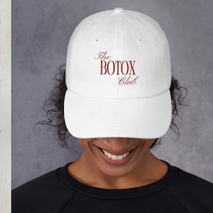 The Botox Club Hat – Embroidered Baseball Cap, Aesthetic Injector Gift, Retro Botox Club Hat, Nurse Injector Hat, Trendy Aesthetician Cap