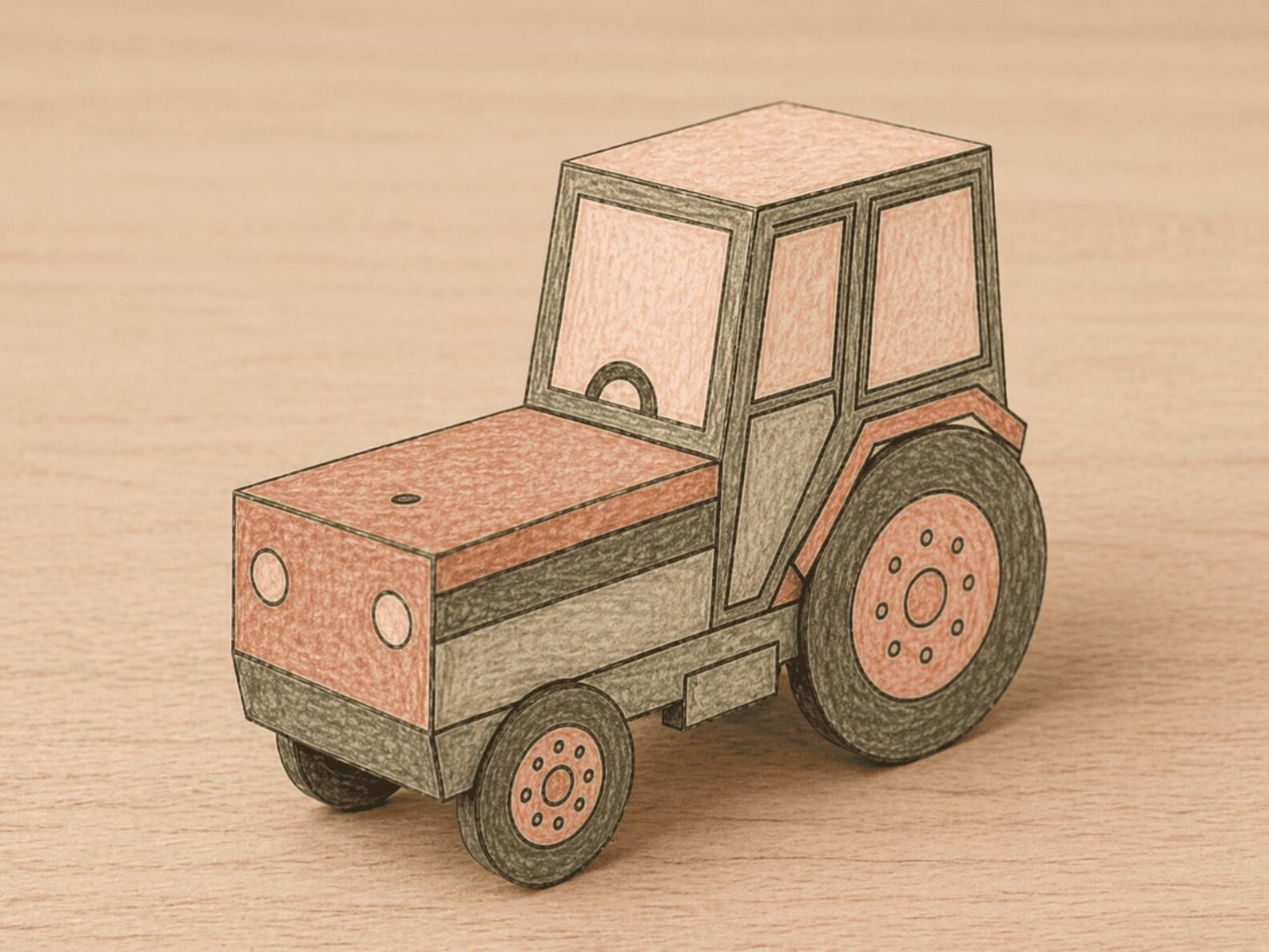 3D Paper Farm — Printable Paper Craft Kit for Kids | Print, Color ...