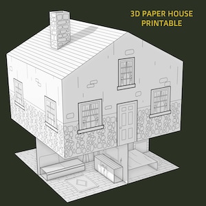 Printable Paper House Craft | Kids Color & Build Activity (Digital Download)
