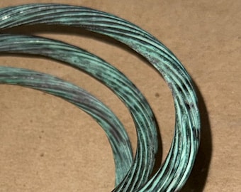 Naturally Oxidized Copper Wire - Aged Patina Copper