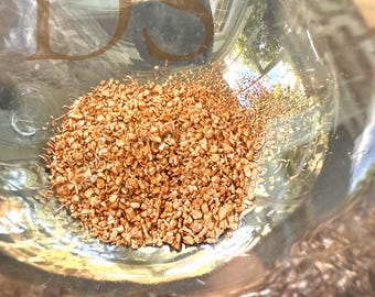 Copper Casting Grain - 1 lb Bag - Raw Granulated Copper Shavings