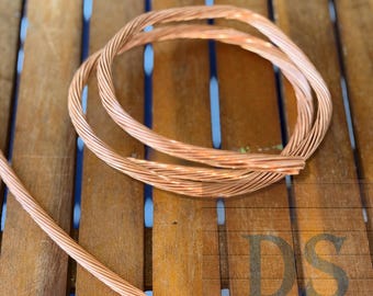 Braided Copper Wire - 2 ft Recycled Craft Wire for Jewelry